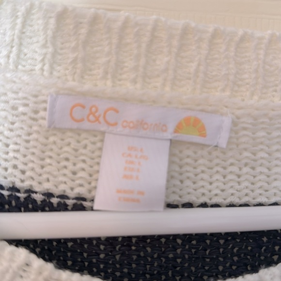 C&C California blue and cream strip size large - Picture 5 of 5